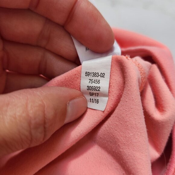 Athleta Capri Cropped Leggings 3/4 Length Coral Pink Athletic Pants Tights M - Picture 10 of 10